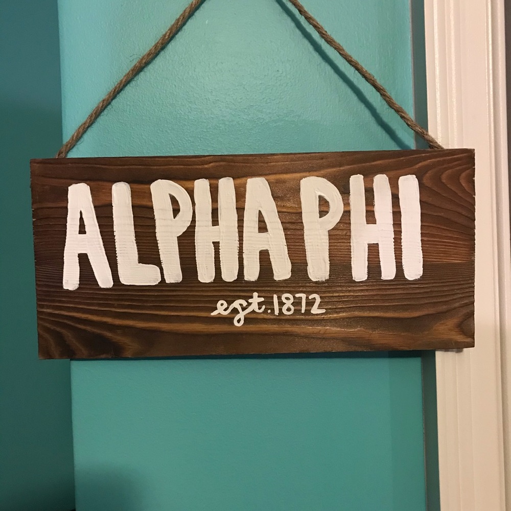 CUSTOM Sorority Wood Sign